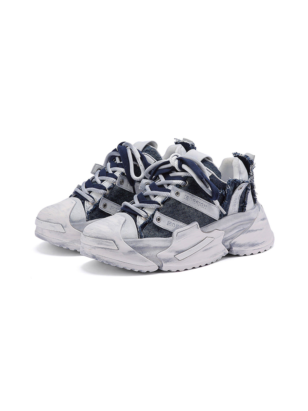 M88M丨Chunky Dirty Couple Skateboard Sneakers-Blue - PSYLOS 1, M88M丨Chunky Dirty Couple Skateboard Sneakers-Blue, Shoes, M88M, PSYLOS 1
